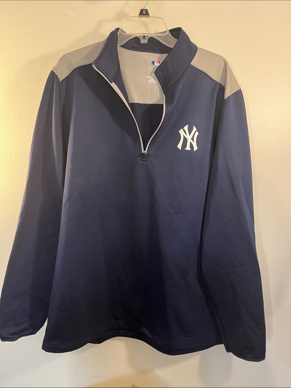 Genuine Merchandise Navy and Gray New York Yankees Quarter-Zip